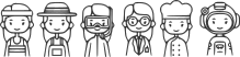 diferent hats - avatars